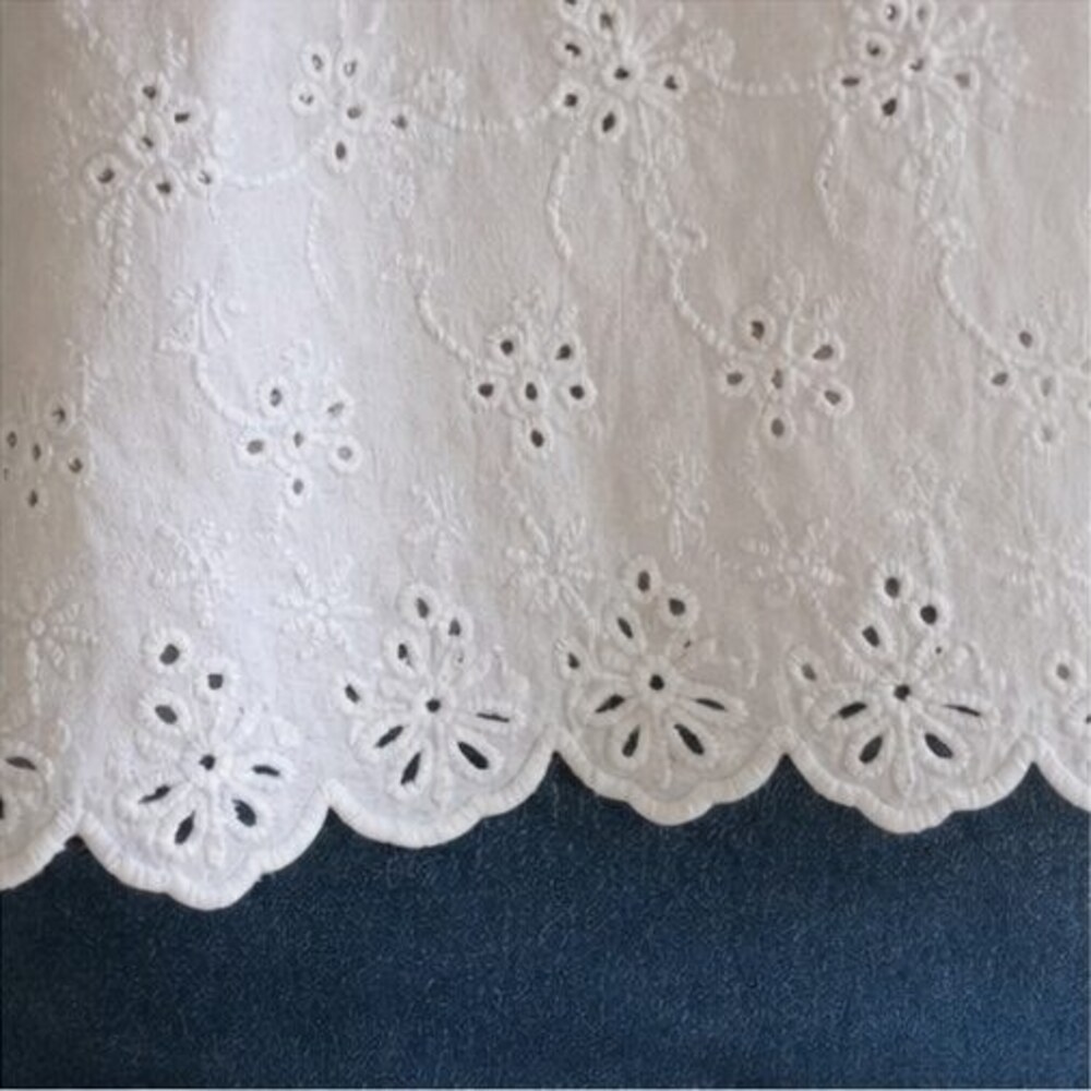 Navy Ruffle Blouse - Picture 6 of 6